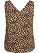 Top met print en V-hals, Groen, Packshot image number 1