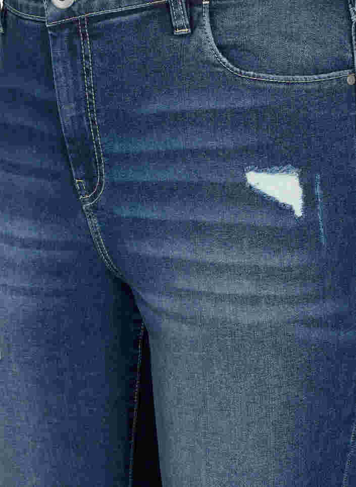 Ripped Amy jeans met super slanke pasvorm, Blue denim, Packshot image number 2