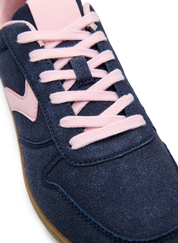 Sneakers van imitatie-su&egrave;de, Blauw, Packshot image number 3