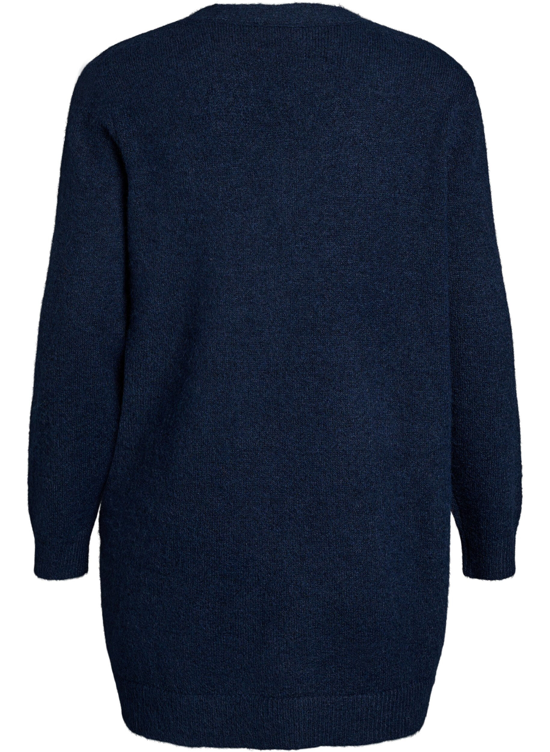 ZizziLang vest met zakken, Blauw, Packshot image number 1