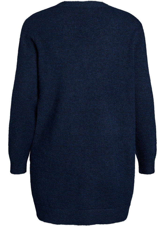 Lang vest met zakken, Blauw, Packshot image number 1