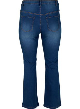 Ellen bootcut jeans met hoge taille, Blue denim, Packshot image number 1