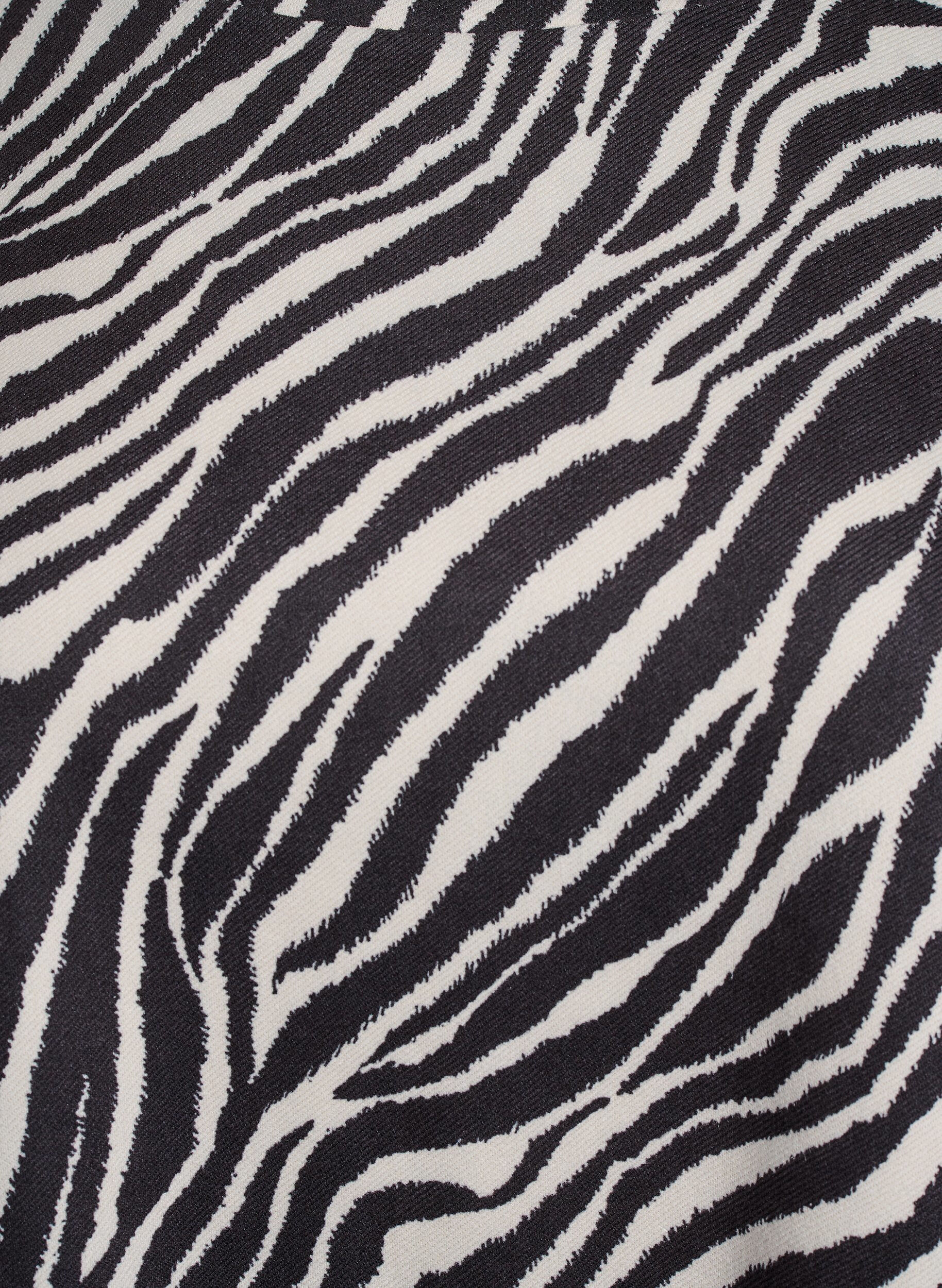 Zizzi Korte A-lijn jurk met 7/8 mouwen, Zwart, Packshot image number 2