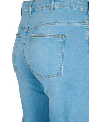  Gemma-jeans met hoge taille en rechte pasvorm, Light blue, Packshot image number 3