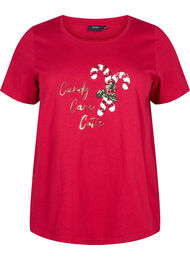 Kerst T-shirts in 100% katoen, Tango R.w.Candy Cane