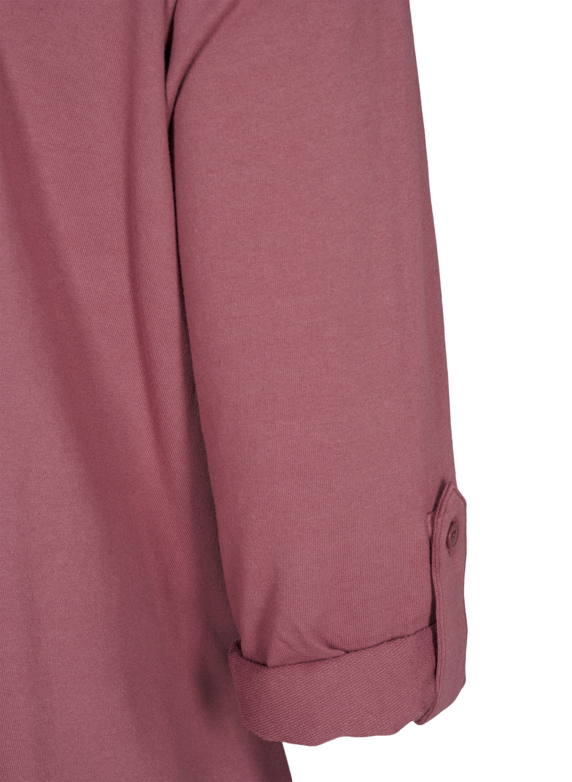 Zizzi Ballonjurk van katoen met zakken, Roze, Packshot image number 3