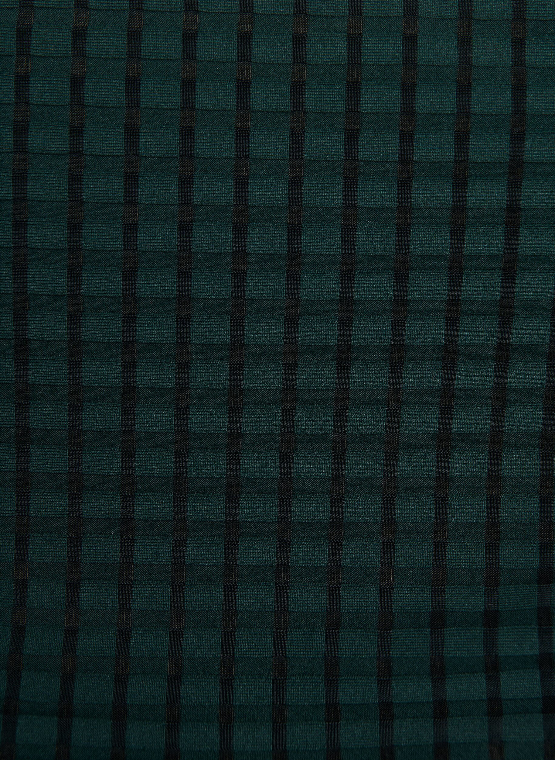 Zizzi Geruite bikinibroekjes met een hoge taille en tai-snit, Groen, Packshot image number 2