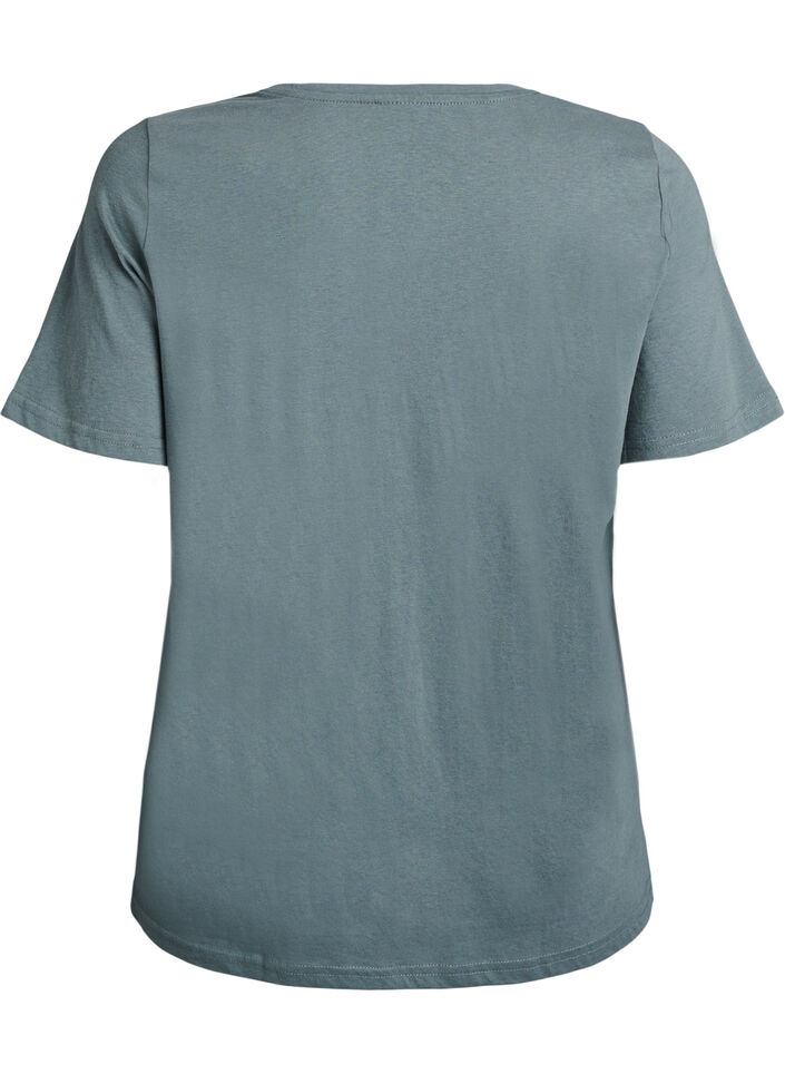 T-shirt met print, Groen, Packshot image number 1