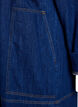 Korte denimjurk met kraag en knoopsluiting, Blauw, Packshot image number 3