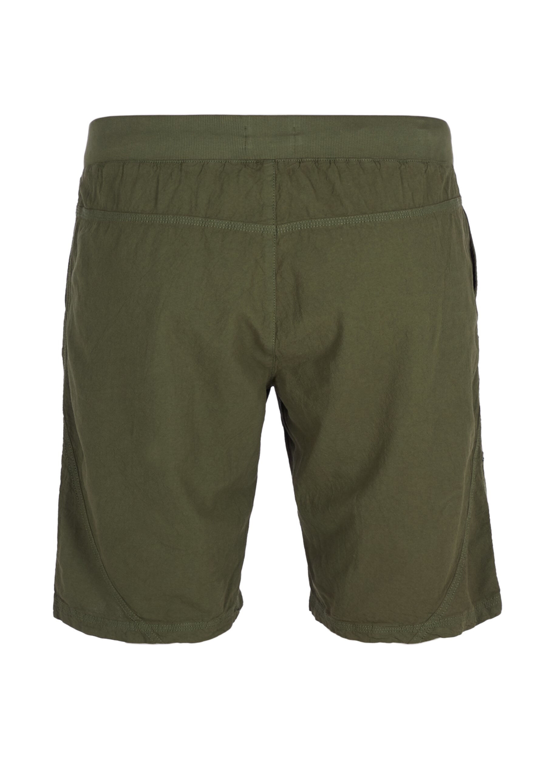 ZizziLosse katoenen short met zakken, Groen, Packshot image number 1
