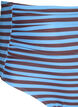 Bikinibroekje met hoge taille en strepen, Blauw, Packshot image number 2