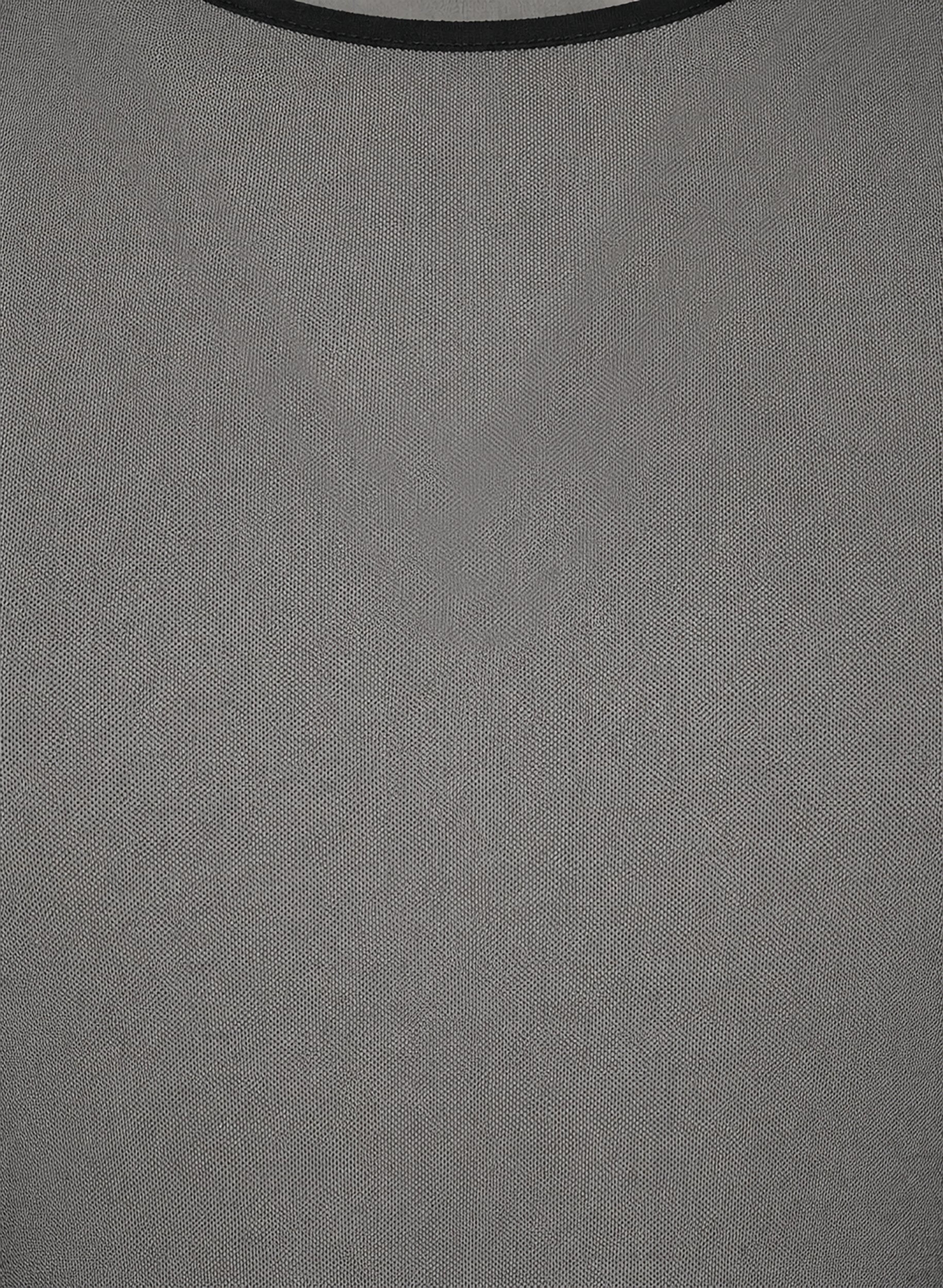ZizziMesh blouse met lange mouwen, Zwart, Packshot image number 2