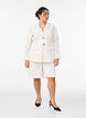 Kanten blazer met knoopsluiting, Vanille, Model image number 1