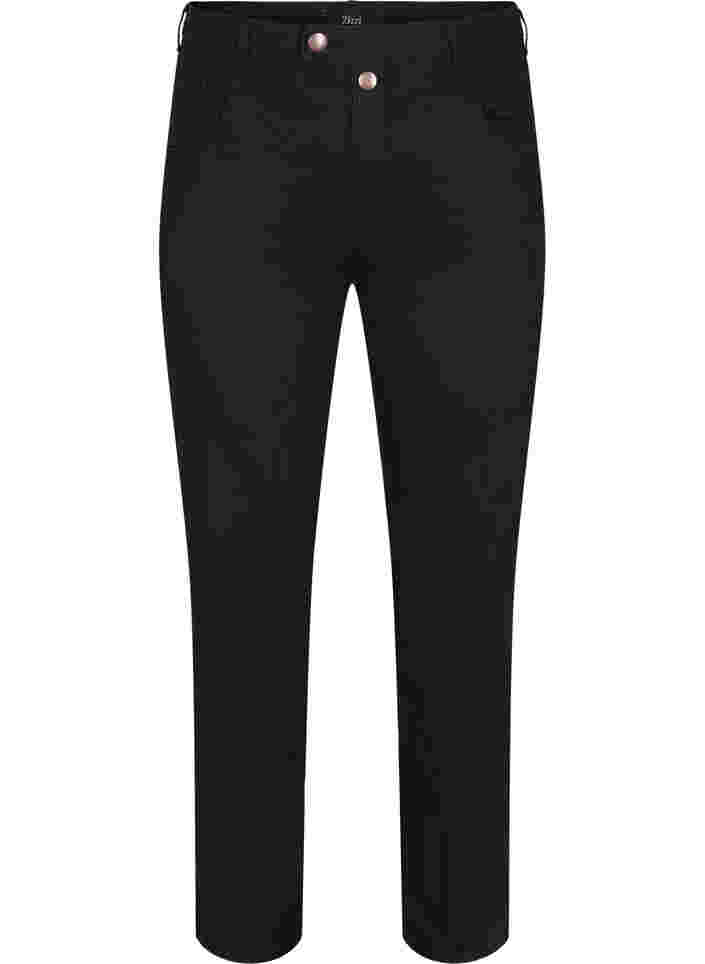 Regular fit Gemma jeans met hoge taille, Black, Packshot image number 0