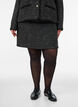 Korte boucl&eacute; rok, Zwart, Model image number 3