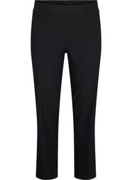 Rekbaar broek van viscose, Zwart