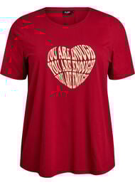 FLASH - T-shirt met print, Rood