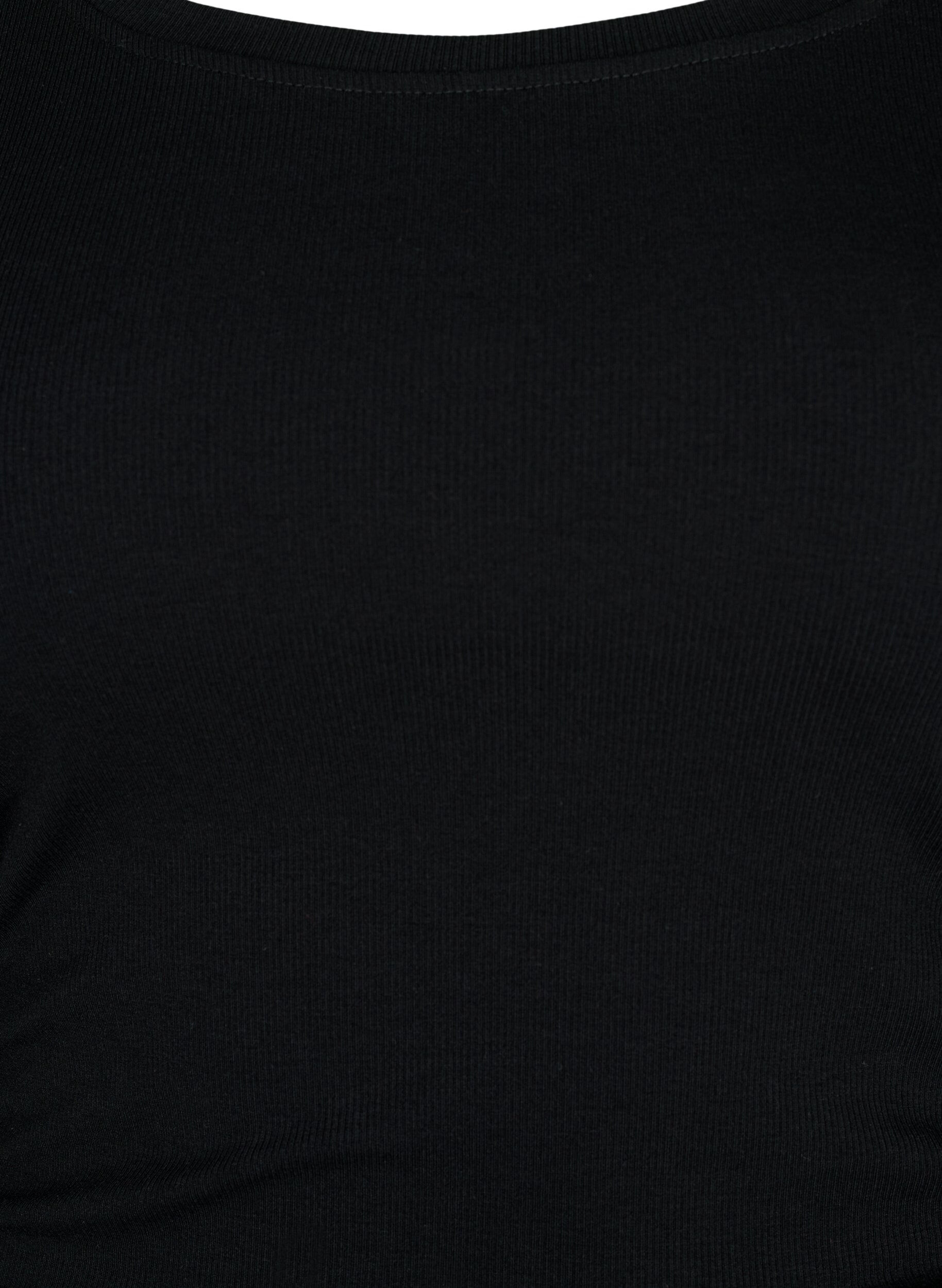 Zizzi Strakke jurk met halslijn, Black, Packshot image number 2