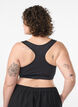 Sport-bh met racerback, Zwart, Model image number 2