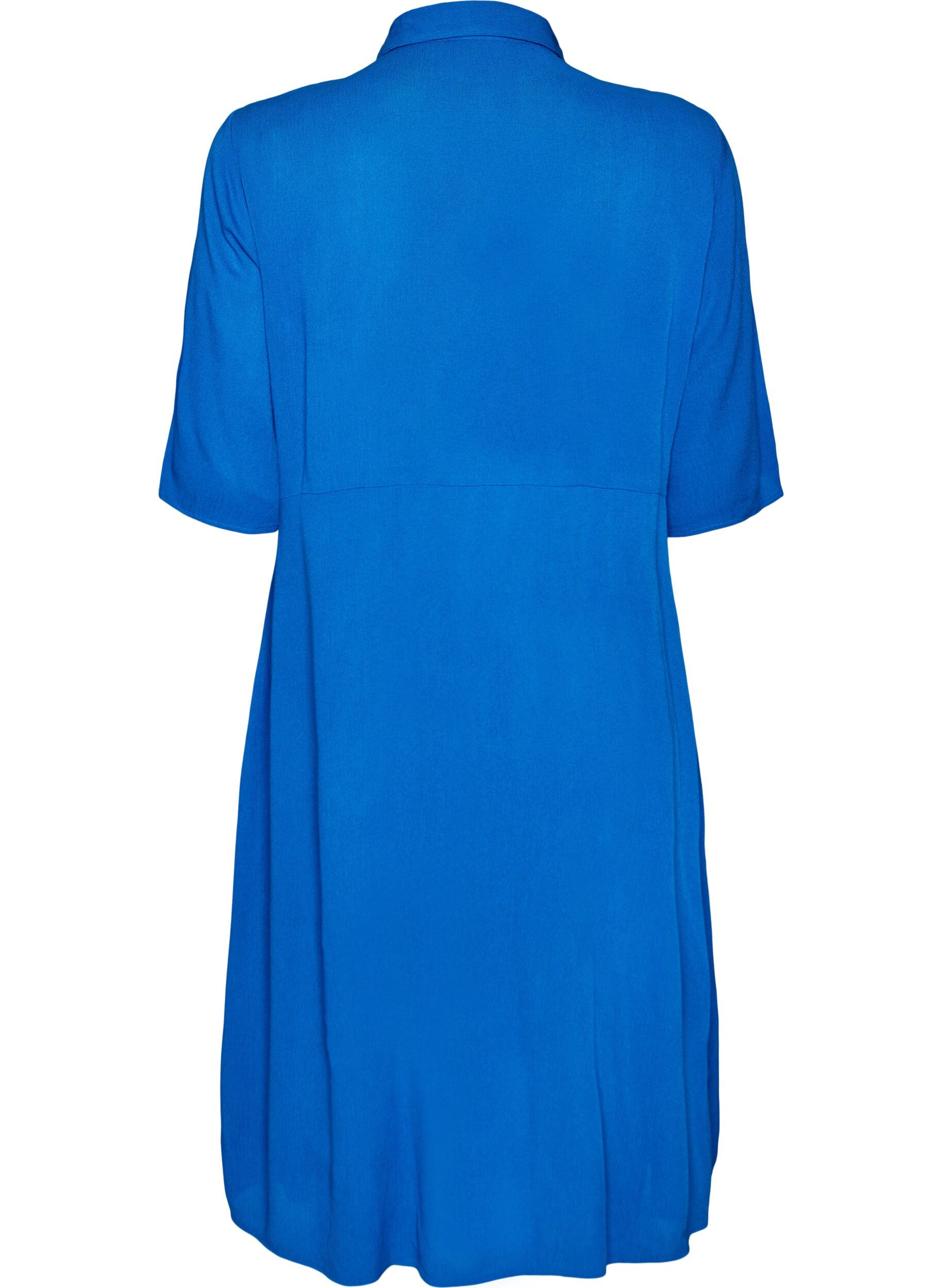 ZizziMidi shirtjurk met korte mouwen, Blauw, Packshot image number 1