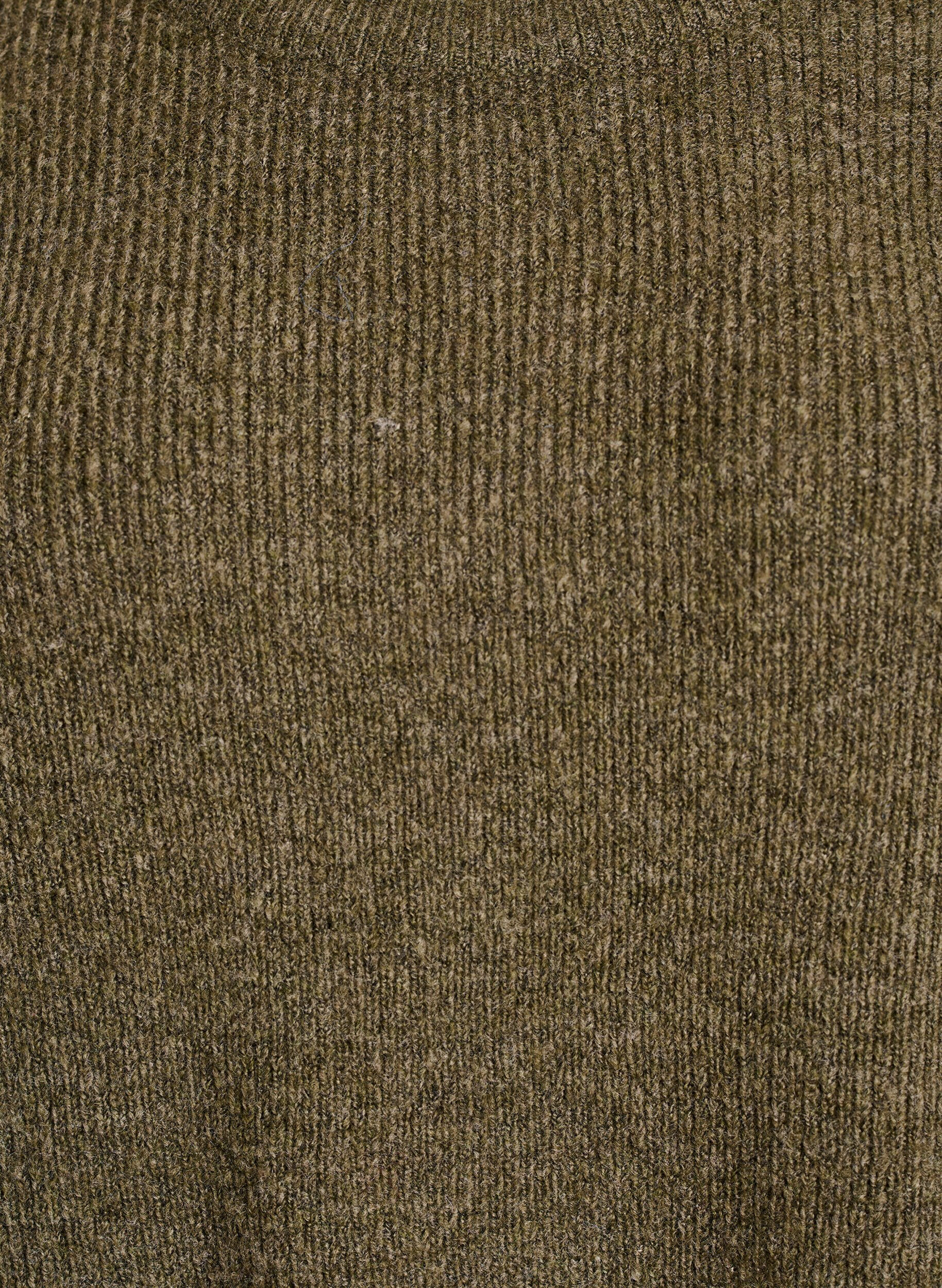 Zizzi Melange breisel blouse met ronde hals, Groen, Packshot image number 2