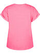 T-shirt van katoen in neon kleur, Roze, Packshot image number 1
