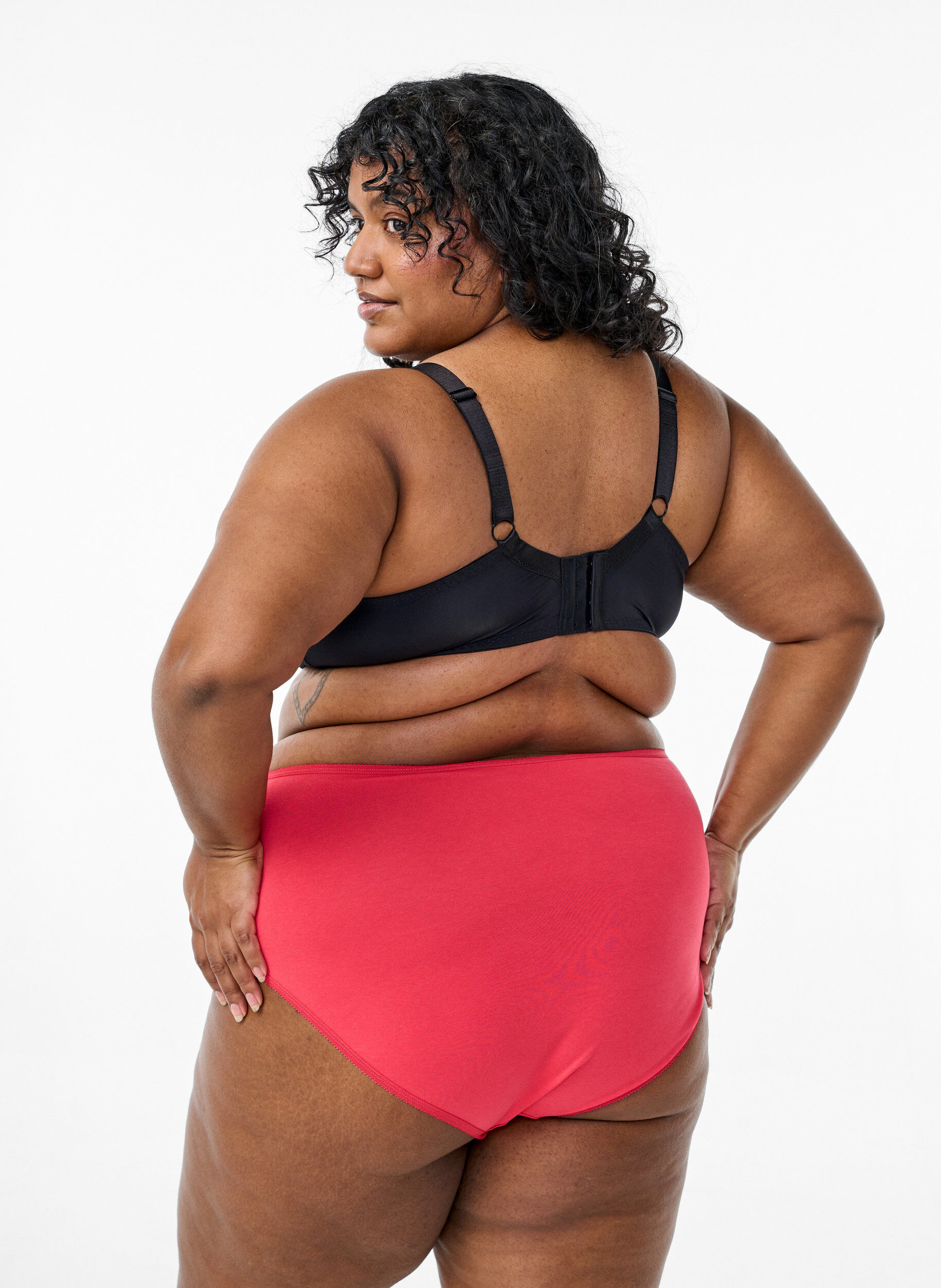 Zizzi7-pack slip met normale taille, Mixed colours, Model image number 1