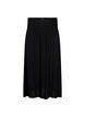 Viscose maxi-rok met smock, Zwart, Packshot image number 0