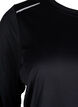 Trainingsblouse met lange mouwen en reflecterende details, Black, Packshot image number 2