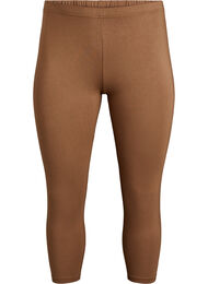 Basic 3/4 legging in viscose, Bruin