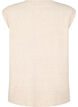 Gebreid vest met geribbelde randen, Beige, Packshot image number 1