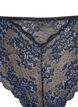 G-string met contrasterende kanten rand, Black w Blue , Packshot image number 2