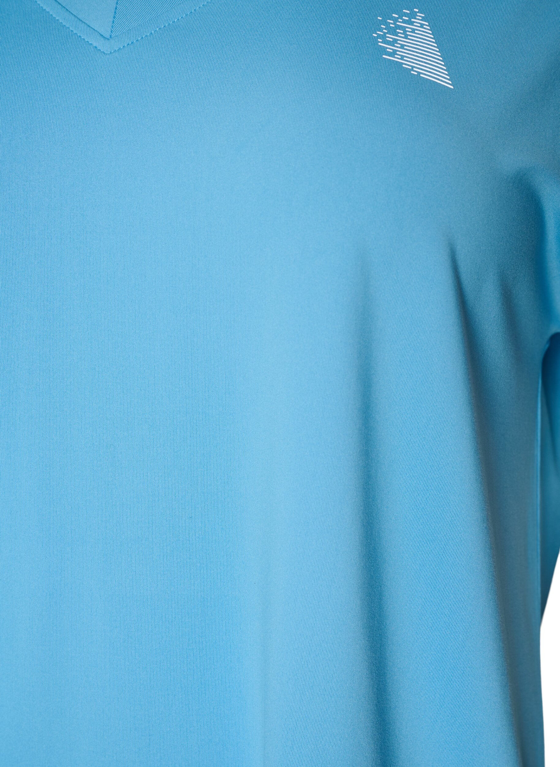 ZizziLosvallend trainings-T-shirt met V-hals, Blauw, Packshot image number 2