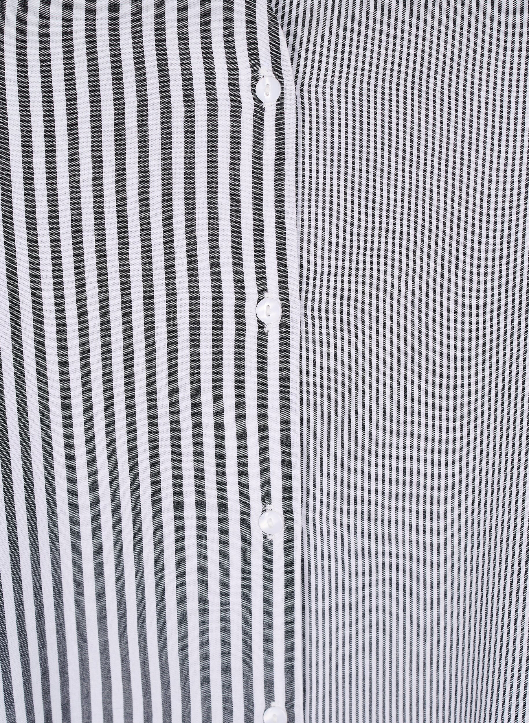 Zizzi Geruite tuniek met 3/4 mouwen, Zwart, Packshot image number 2