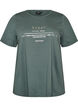 T-shirt met motief, Groen, Packshot image number 0
