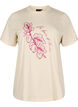 Katoenen T-shirt met print, Beige, Packshot image number 0