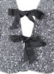 Pailletten blouse met strikdetails, Silver, Packshot image number 2