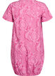Katoenen jurk met korte mouwen en print, Roze, Packshot image number 1