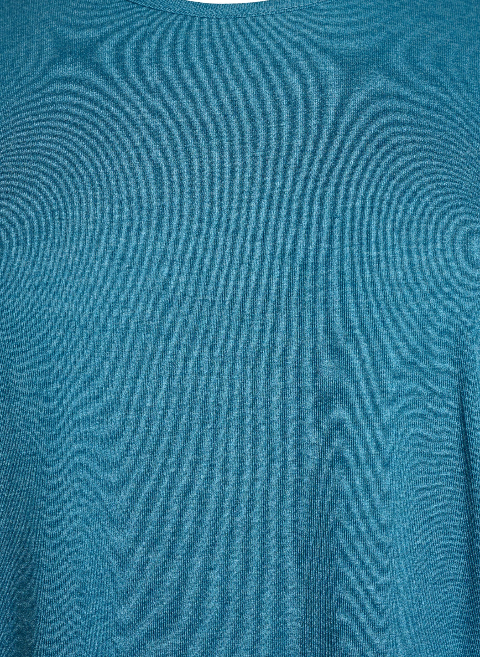 ZizziJersey blouse met 3/4 mouwen, Blauw, Packshot image number 2