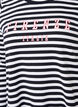 Gestreepte blouse met motief, White w.Black Stripe, Packshot image number 2