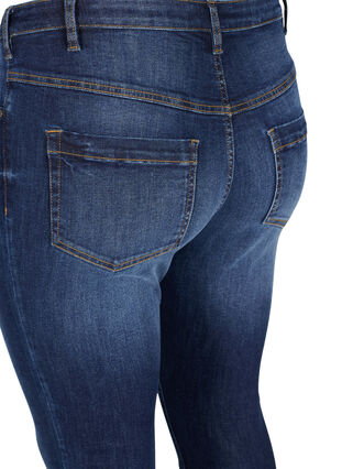 Super slim Amy jeans met hoge taille, Dark blue, Packshot image number 3