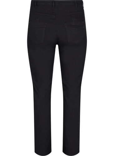Regular fit Gemma jeans met hoge taille, Black, Packshot image number 1