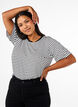 T-shirt met TENCEL&trade; Lyocell en strepen, Wit, Model image number 0