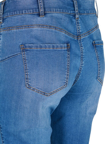 Ellen jeans met high waist en bootcut, Blue denim, Packshot image number 3