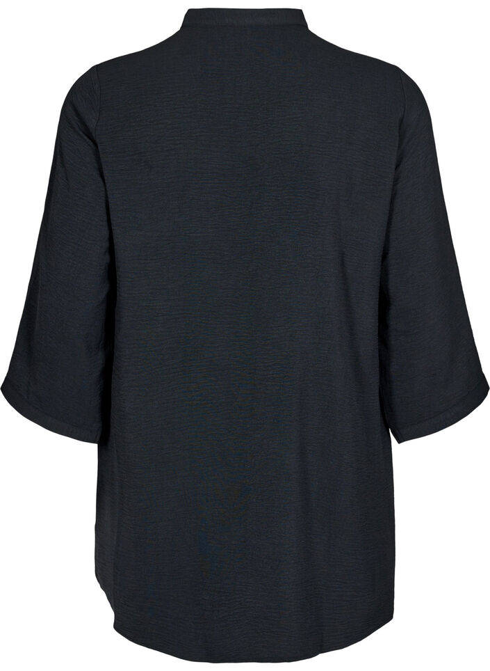 Tuniek met 3/4 mouwen, Zwart, Packshot image number 1