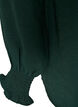 Blouse met smockmanchetten en V-hals, Groen, Packshot image number 3
