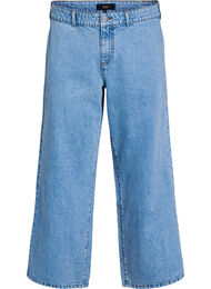 High waist wijde pijpen jeans, Blauw