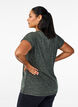 Losse workout T-shirt met korte mouwen, Groen, Model image number 2