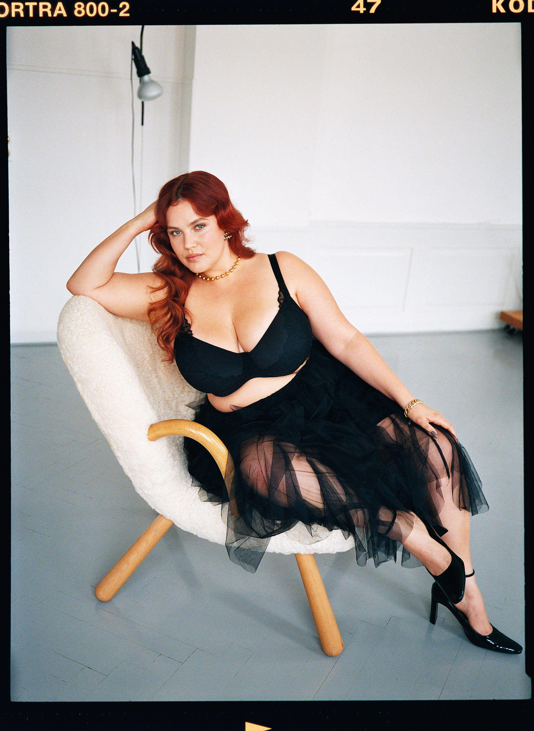 Zizzi Gewatteerde kanten bh, Zwart, Image image number 0