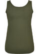 Solide kleur basis top in katoen, Groen, Packshot image number 1